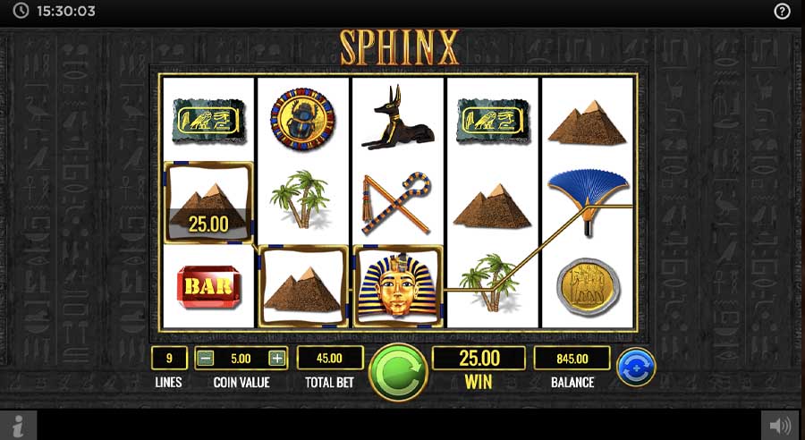 screenshot del gioco sphinx