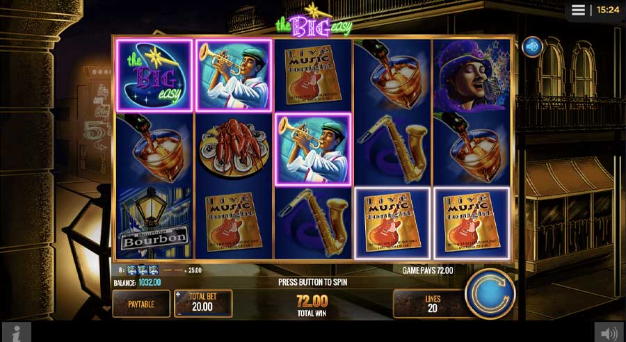 screenshot del gioco the big easy