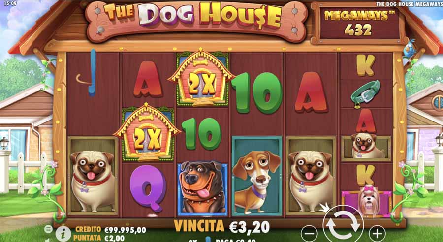 screenshot del gioco the dog house megaways