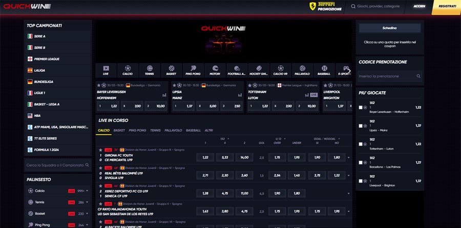 scommesse quickwin