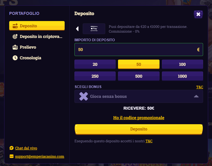 deposito apple pay