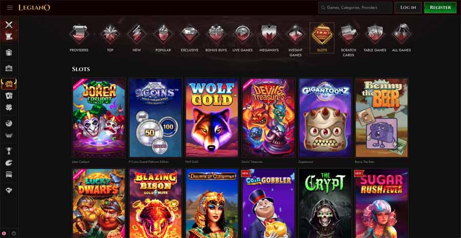 slots legiano casinò