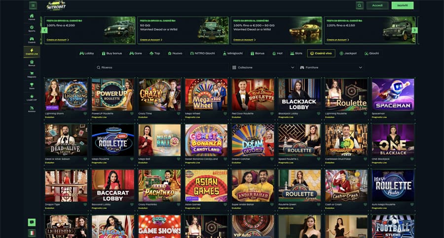 casino live nitrobet