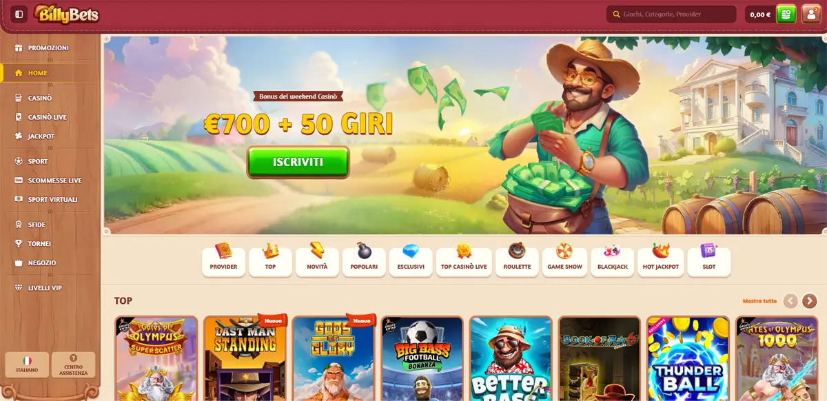 billybets casino non aams