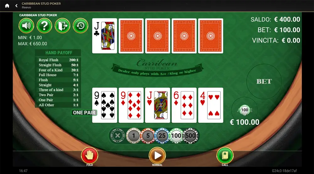 casina caribbean poker