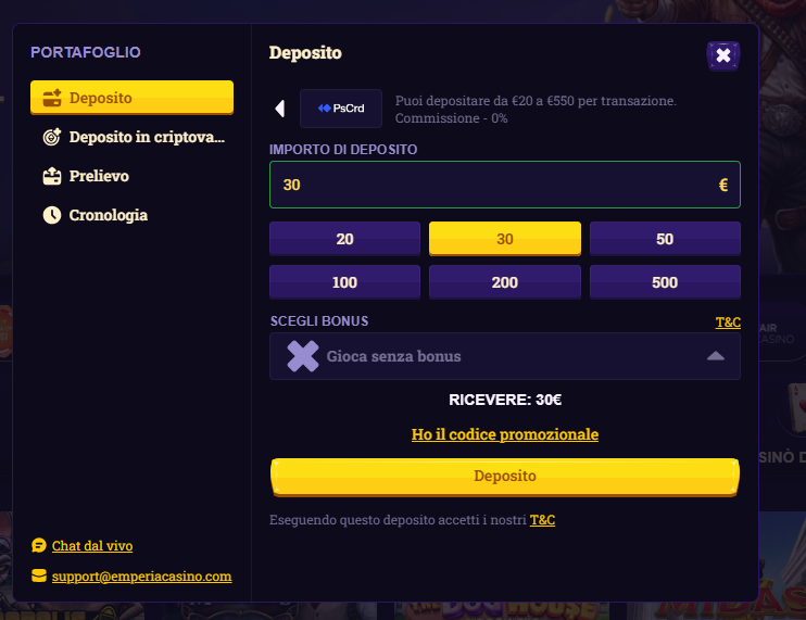 deposito paysafecard