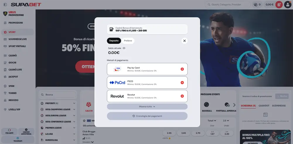 deposito supabet paysafecard
