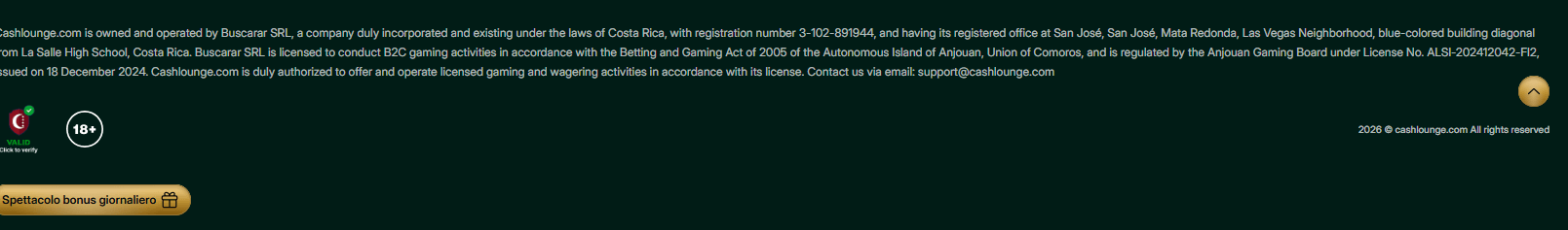 verificare licenza casino non aams