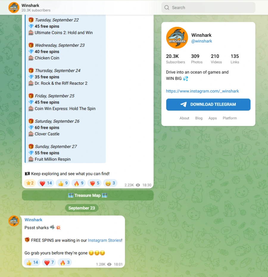winshark su telegram