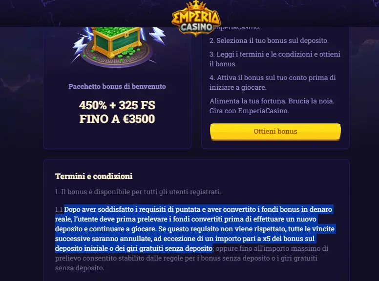 calcola la perdita