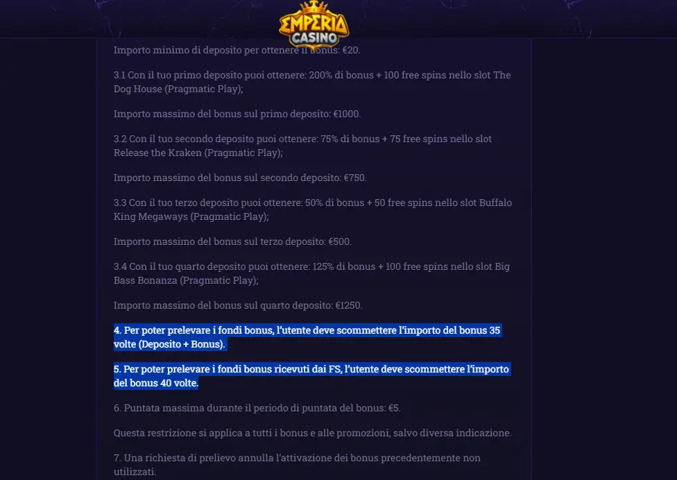 contanti o bonus