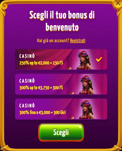 joker8 bonus benvenuto