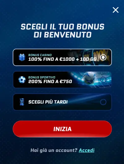 scored deposito minimo 10 euro